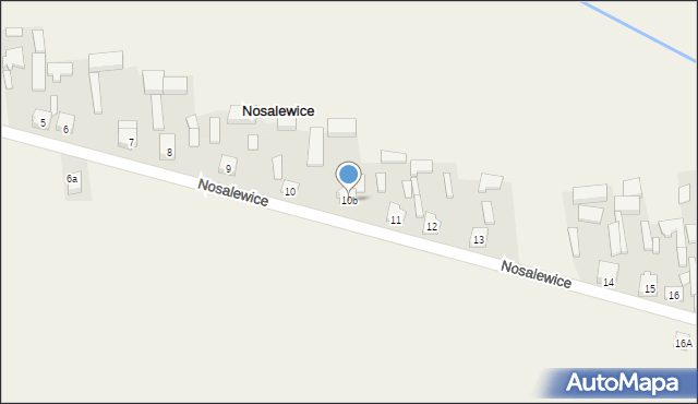 Nosalewice, Nosalewice, 10b, mapa Nosalewice