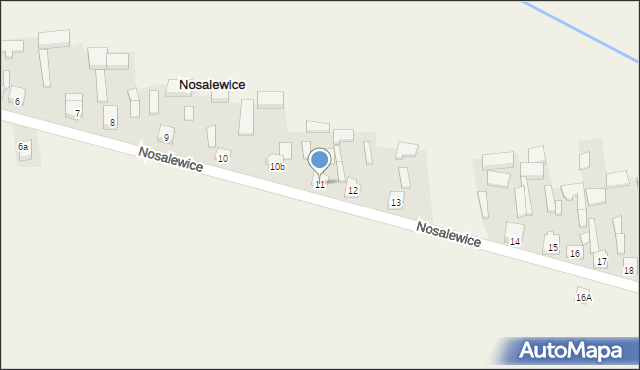 Nosalewice, Nosalewice, 11, mapa Nosalewice