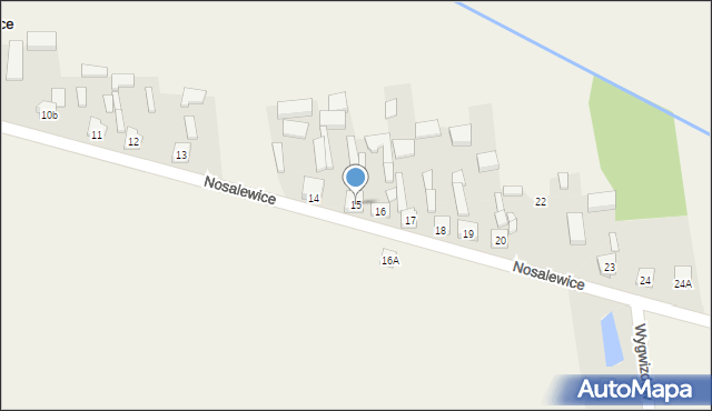 Nosalewice, Nosalewice, 15, mapa Nosalewice