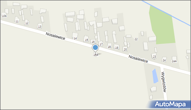 Nosalewice, Nosalewice, 16A, mapa Nosalewice