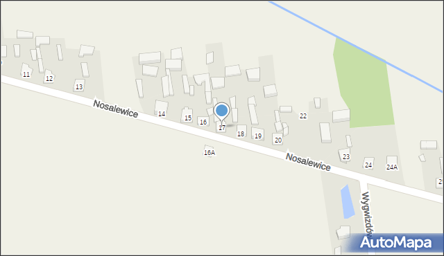 Nosalewice, Nosalewice, 17, mapa Nosalewice