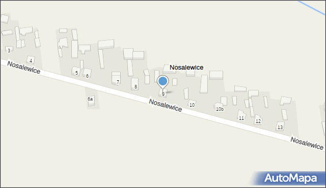 Nosalewice, Nosalewice, 9, mapa Nosalewice