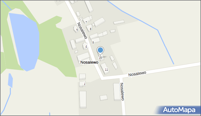 Nosalewo, Nosalewo, 10, mapa Nosalewo