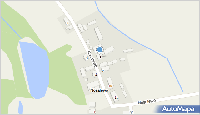 Nosalewo, Nosalewo, 8, mapa Nosalewo