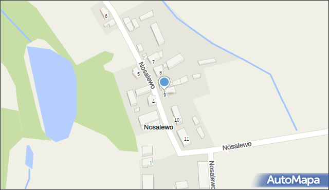 Nosalewo, Nosalewo, 9, mapa Nosalewo