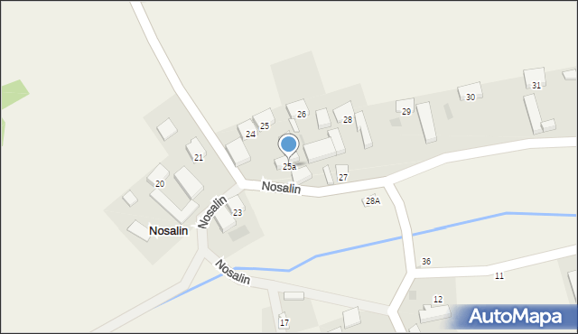 Nosalin, Nosalin, 25a, mapa Nosalin