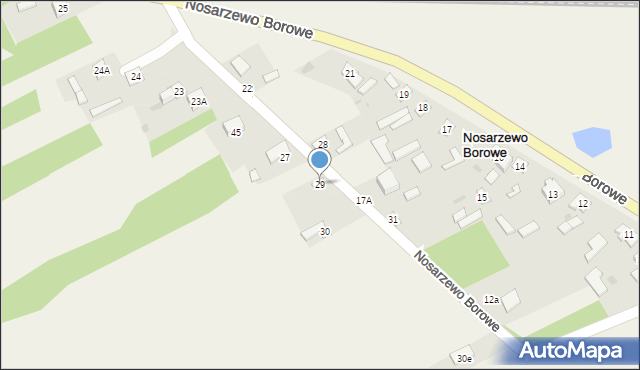 Nosarzewo Borowe, Nosarzewo Borowe, 29, mapa Nosarzewo Borowe