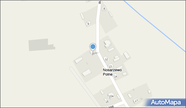 Nosarzewo Polne, Nosarzewo Polne, 10, mapa Nosarzewo Polne