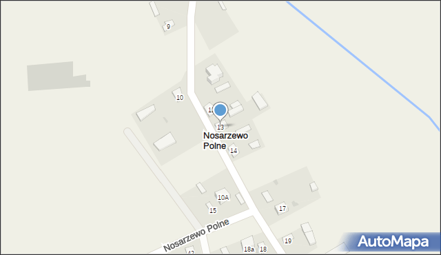 Nosarzewo Polne, Nosarzewo Polne, 13, mapa Nosarzewo Polne