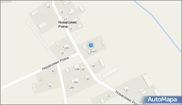 Nosarzewo Polne, Nosarzewo Polne, 17, mapa Nosarzewo Polne