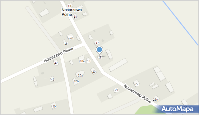 Nosarzewo Polne, Nosarzewo Polne, 19, mapa Nosarzewo Polne