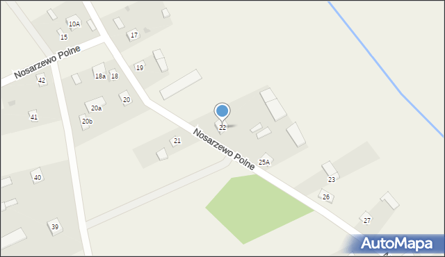 Nosarzewo Polne, Nosarzewo Polne, 22, mapa Nosarzewo Polne