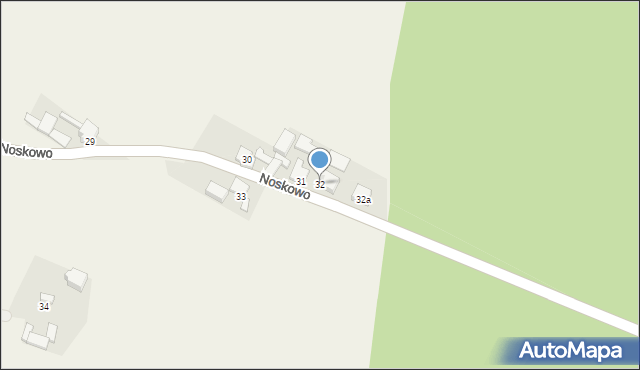 Noskowo, Noskowo, 32, mapa Noskowo