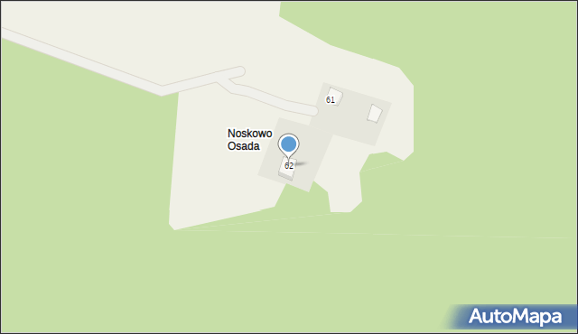 Noskowo, Noskowo, 62, mapa Noskowo