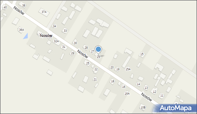 Nosów, Nosów, 23, mapa Nosów