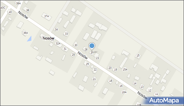 Nosów, Nosów, 27, mapa Nosów