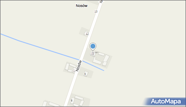 Nosów, Nosów, 11, mapa Nosów