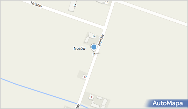 Nosów, Nosów, 13, mapa Nosów