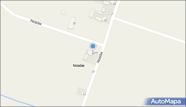 Nosów, Nosów, 14, mapa Nosów