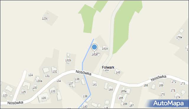 Nosówka, Nosówka, 141a, mapa Nosówka