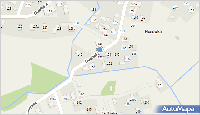 Nosówka, Nosówka, 153, mapa Nosówka