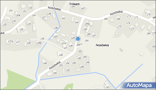 Nosówka, Nosówka, 163, mapa Nosówka