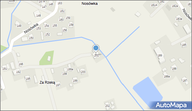 Nosówka, Nosówka, 201, mapa Nosówka