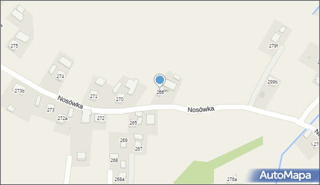 Nosówka, Nosówka, 266, mapa Nosówka