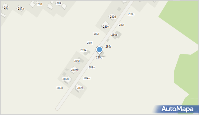 Nosówka, Nosówka, 289u, mapa Nosówka