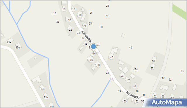 Nosówka, Nosówka, 37, mapa Nosówka