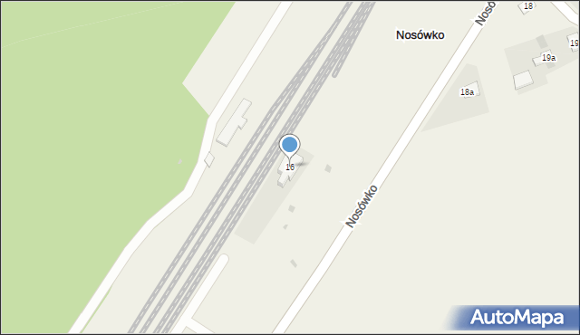 Nosówko, Nosówko, 16, mapa Nosówko