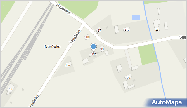 Nosówko, Nosówko, 19a, mapa Nosówko