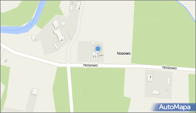 Nosowo, Nosowo, 3/2, mapa Nosowo