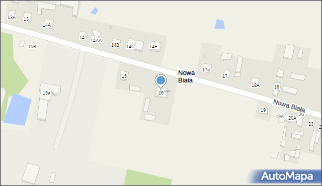 Nowa Biała, Nowa Biała, 16, mapa Nowa Biała