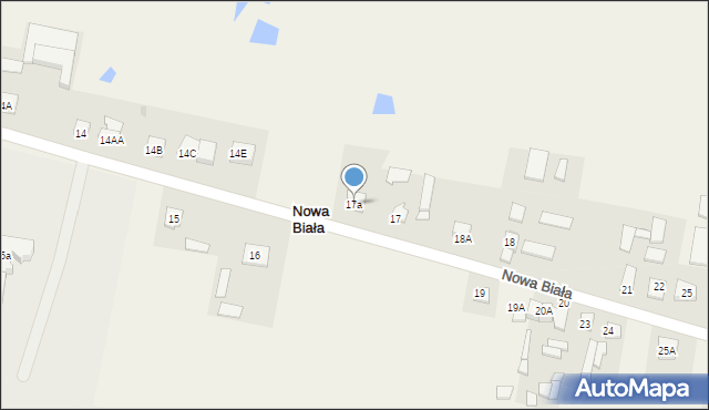 Nowa Biała, Nowa Biała, 17a, mapa Nowa Biała