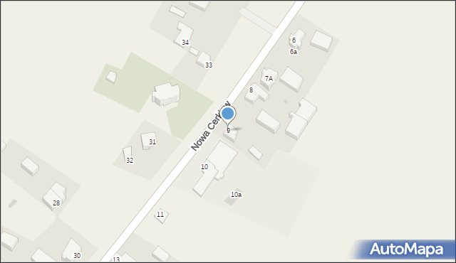 Nowa Cerkiew, Nowa Cerkiew, 9, mapa Nowa Cerkiew