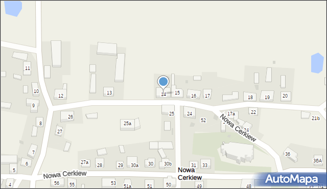 Nowa Cerkiew, Nowa Cerkiew, 14, mapa Nowa Cerkiew