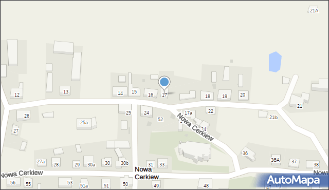 Nowa Cerkiew, Nowa Cerkiew, 17, mapa Nowa Cerkiew