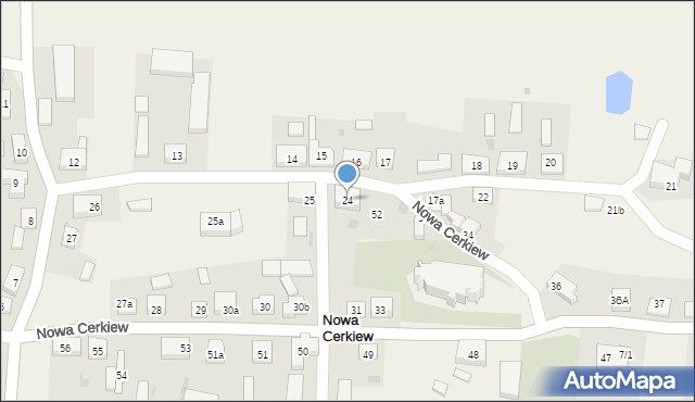 Nowa Cerkiew, Nowa Cerkiew, 24, mapa Nowa Cerkiew