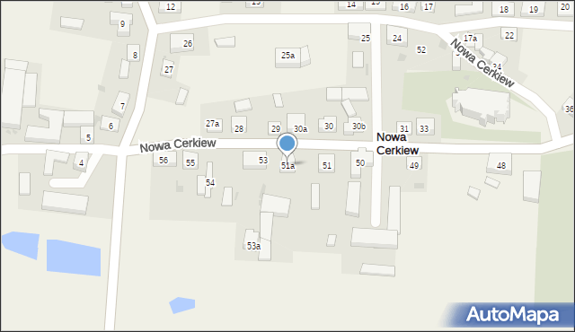 Nowa Cerkiew, Nowa Cerkiew, 51a, mapa Nowa Cerkiew