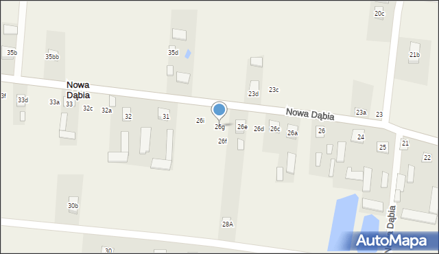 Nowa Dąbia, Nowa Dąbia, 26g, mapa Nowa Dąbia