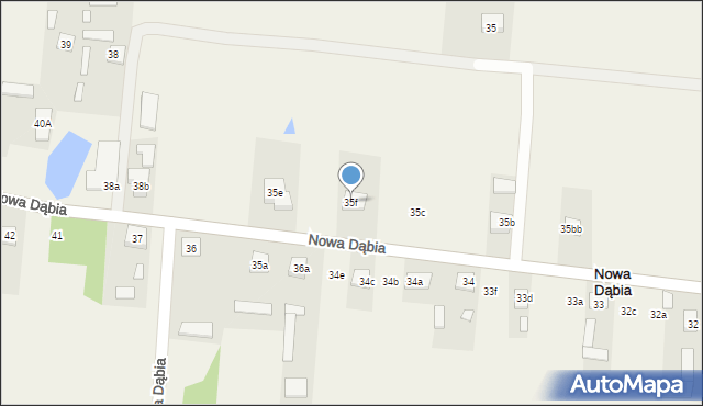 Nowa Dąbia, Nowa Dąbia, 35f, mapa Nowa Dąbia