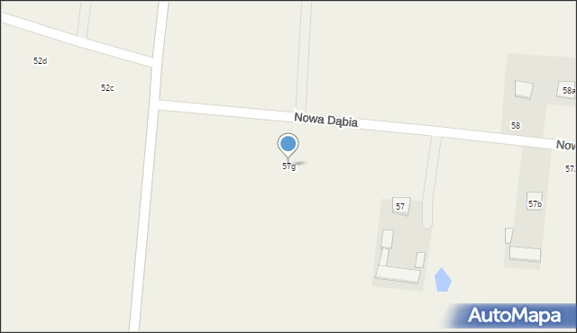 Nowa Dąbia, Nowa Dąbia, 57g, mapa Nowa Dąbia