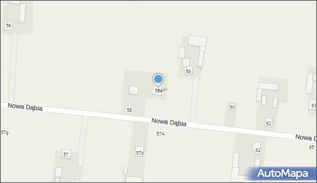 Nowa Dąbia, Nowa Dąbia, 58a, mapa Nowa Dąbia