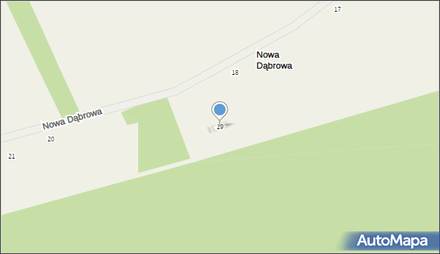 Nowa Dąbrowa, Nowa Dąbrowa, 19, mapa Nowa Dąbrowa