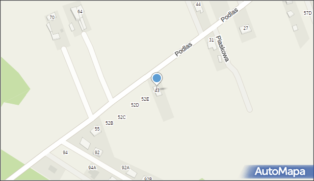 Nowa Dąbrowa, Nowa Dąbrowa, 52f, mapa Nowa Dąbrowa