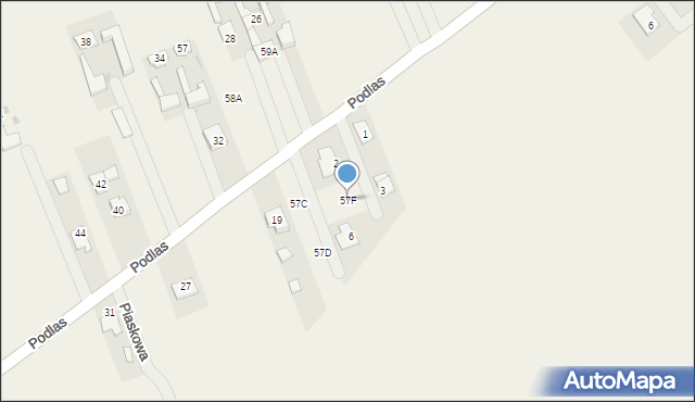 Nowa Dąbrowa, Nowa Dąbrowa, 57F, mapa Nowa Dąbrowa