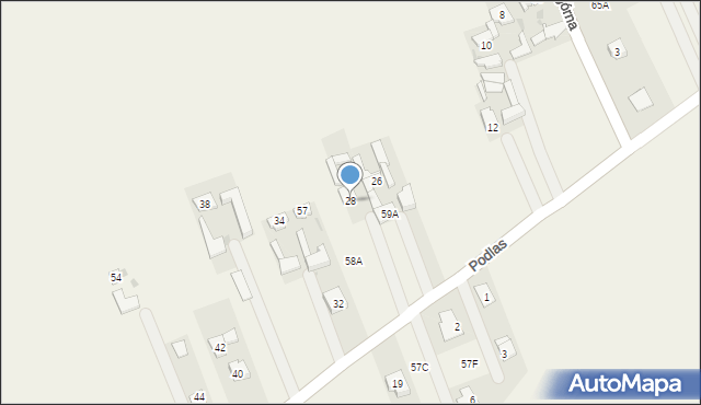 Nowa Dąbrowa, Nowa Dąbrowa, 58, mapa Nowa Dąbrowa