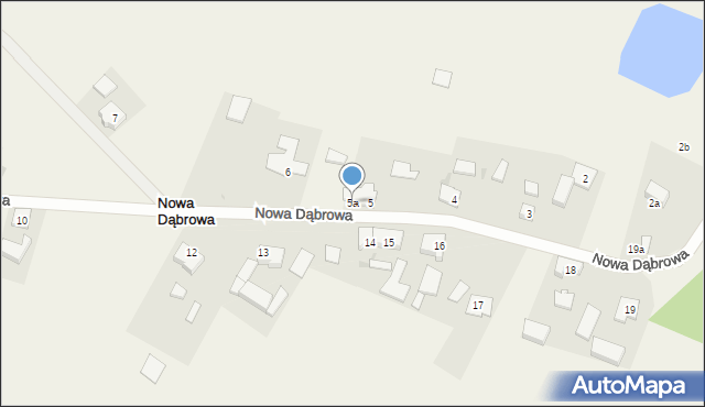 Nowa Dąbrowa, Nowa Dąbrowa, 5a, mapa Nowa Dąbrowa