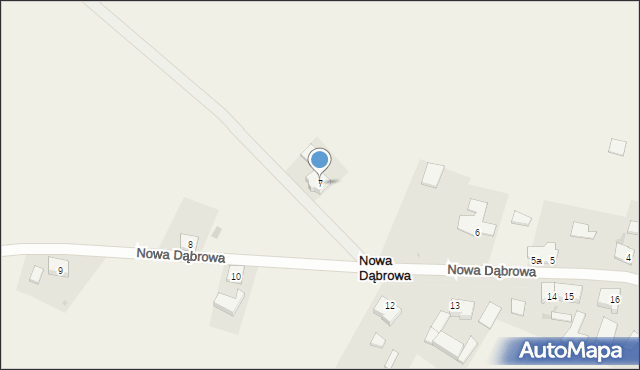 Nowa Dąbrowa, Nowa Dąbrowa, 7, mapa Nowa Dąbrowa